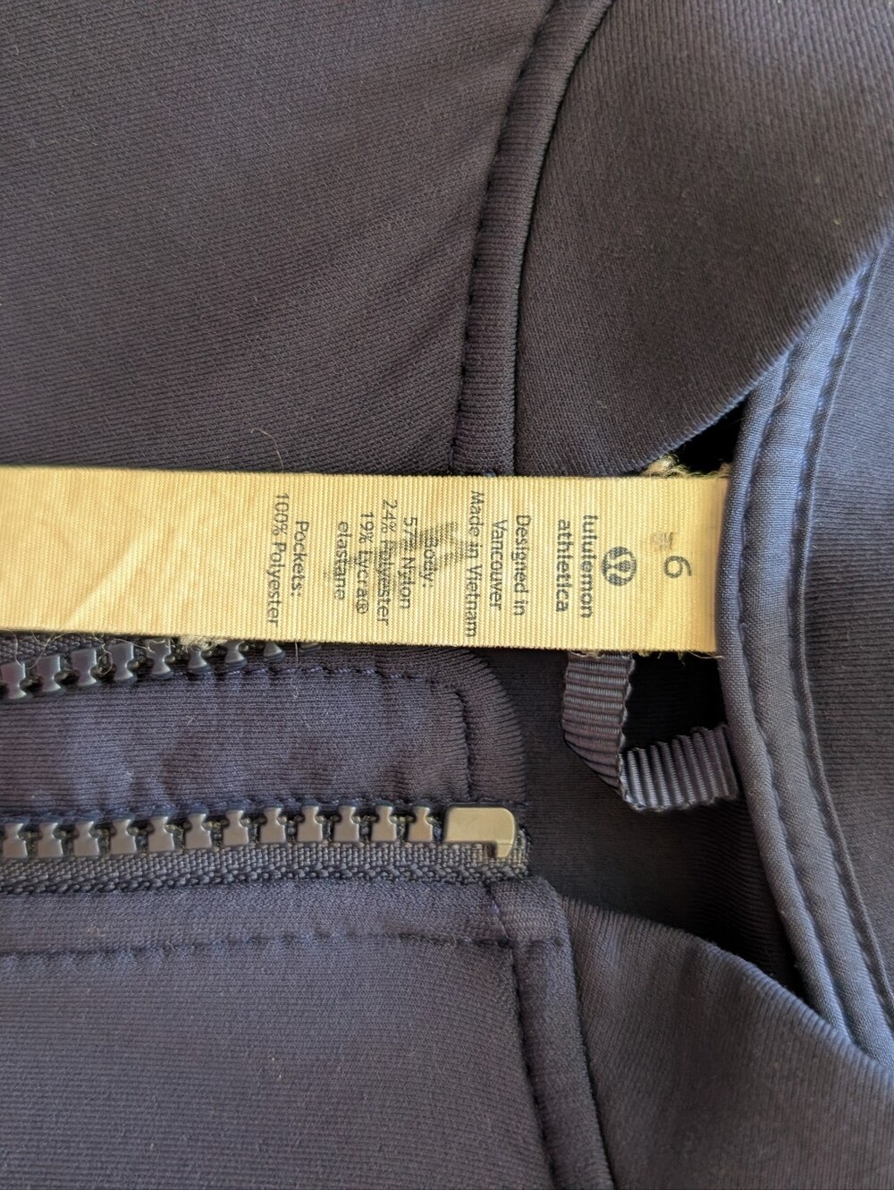 lululemon athletica Womens 6 Blue Zip Up Lightweight Jacket Activewear - Picture 7 of 7